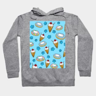 Cute Cats and desserts pattern Hoodie